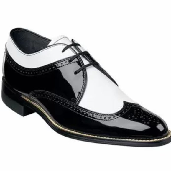 STACY ADAMS Dayton Wing-Tip Lace-Up Shoes Mens 7D - Picture 1 of 2